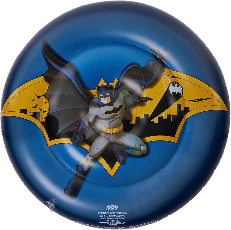 SwimWays DC Batman Reversible Boat, Inflatable Pool Floats & Kids Pool Toys, Swimming Pool Accessories & Beach Essentials for Kids Aged 5 & Up - Image 1